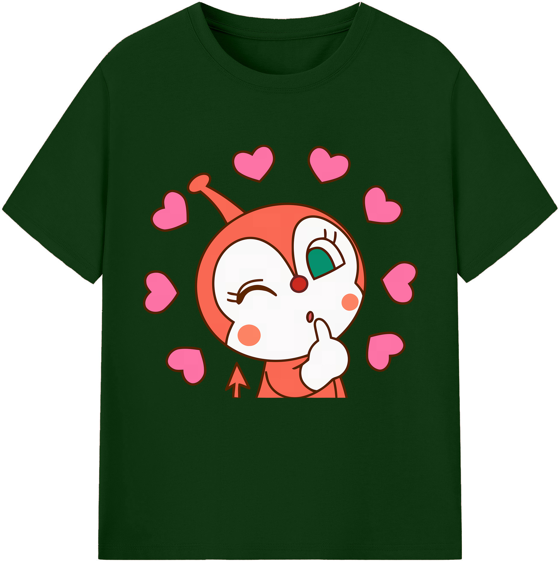（画像用） アンパンマン Anpanman 綿100％半袖Tシャツ（フロントプリント）